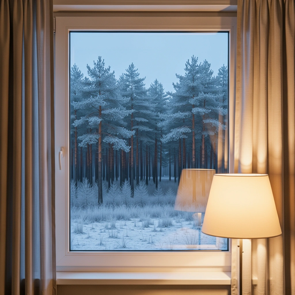 Lietuvos žiemos vakaras